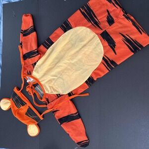 Vintage 90's Tigger Baby Sleeper Costume Disney Pooh Size 1 (12 months) With Hat